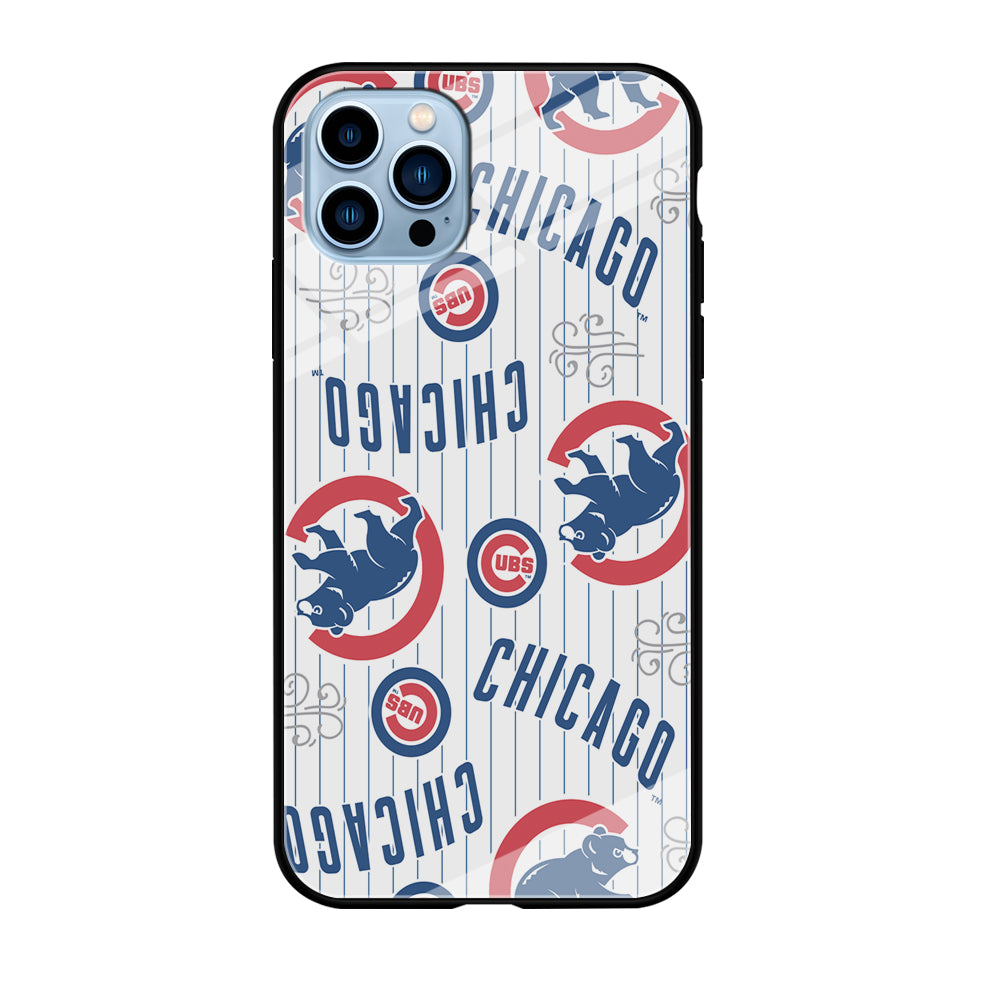 Baseball Chicago Cubs MLB 002 iPhone 12 Pro Max Case-Phone Case-Tempered Glass Case-Altracase
