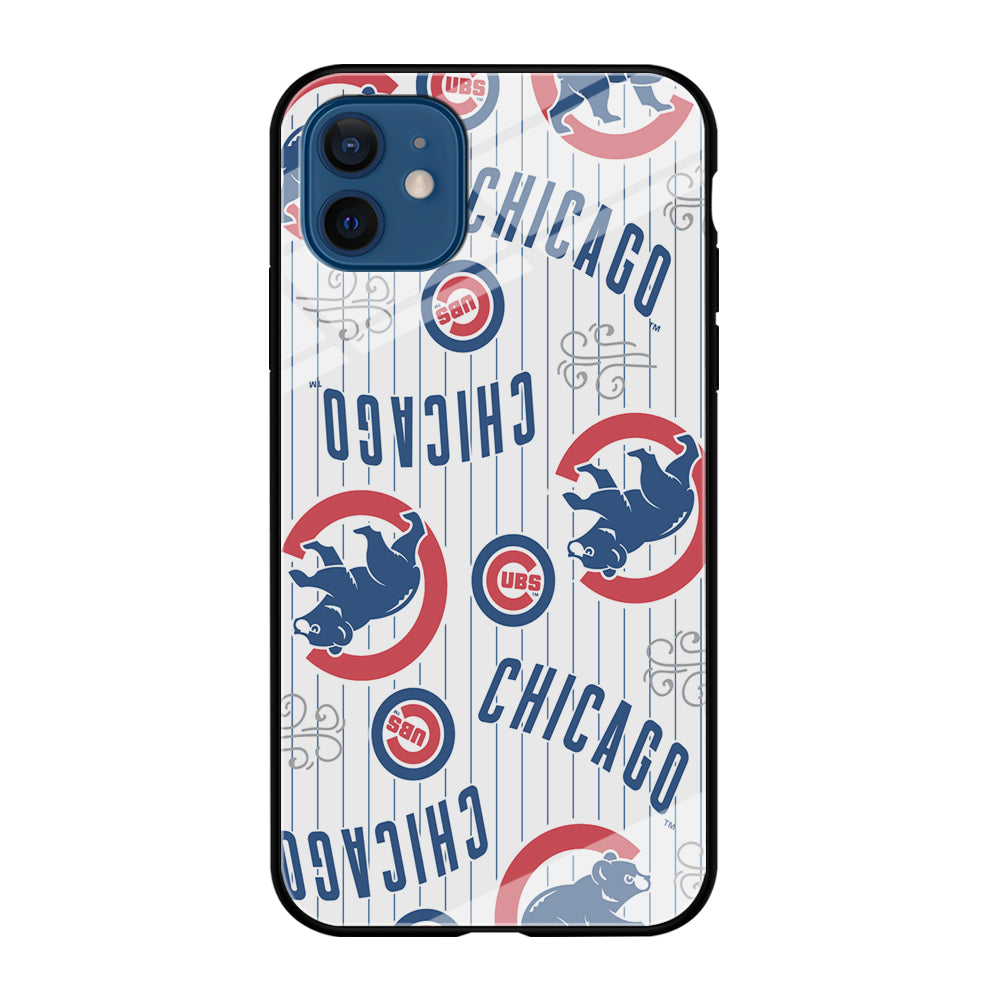 Baseball Chicago Cubs MLB 002 iPhone 12 Case-Phone Case-Tempered Glass Case-Altracase