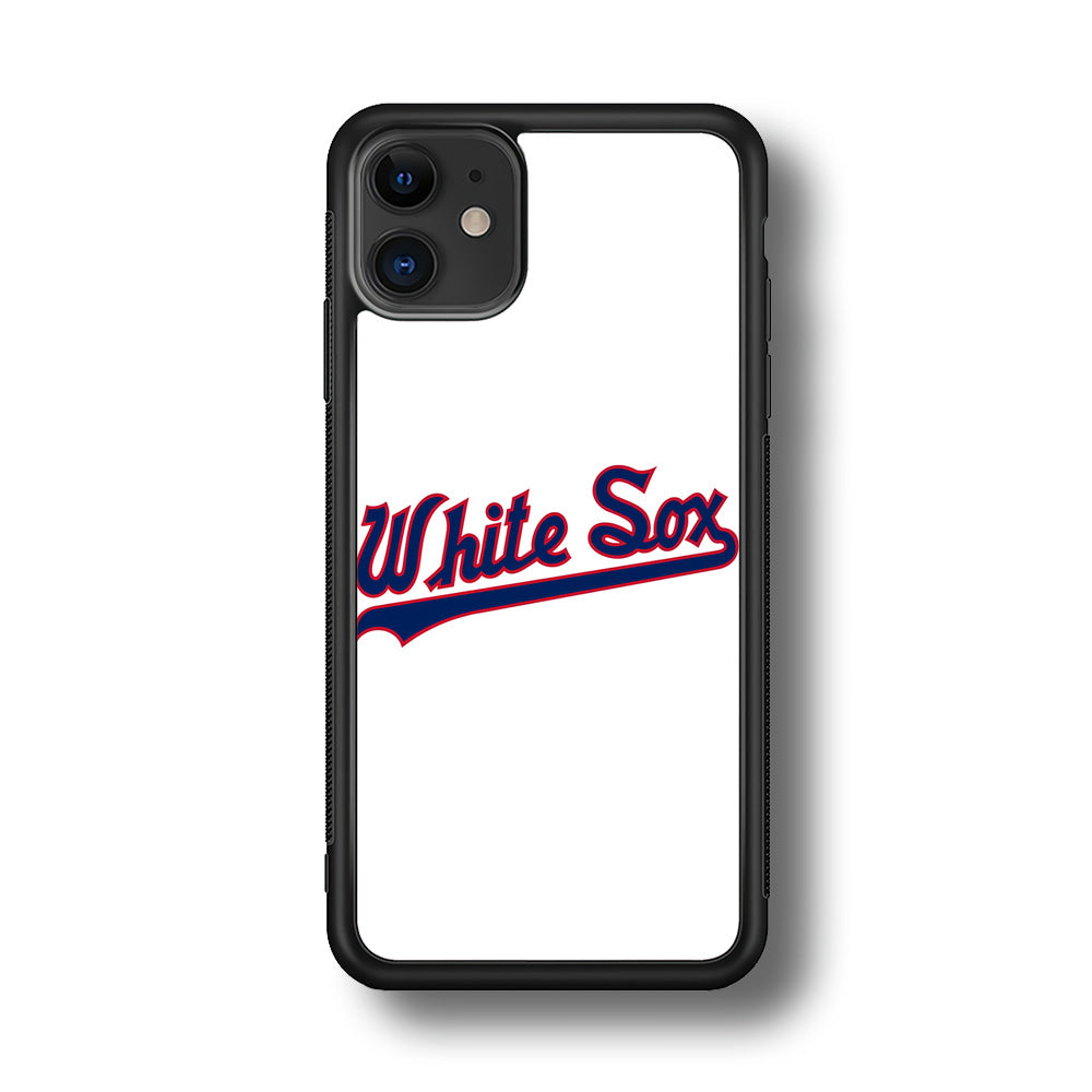 Baseball Chicago White Sox MLB 001 iPhone 11 Case-Phone Case-Rubber Black (2D Case)-Altracase