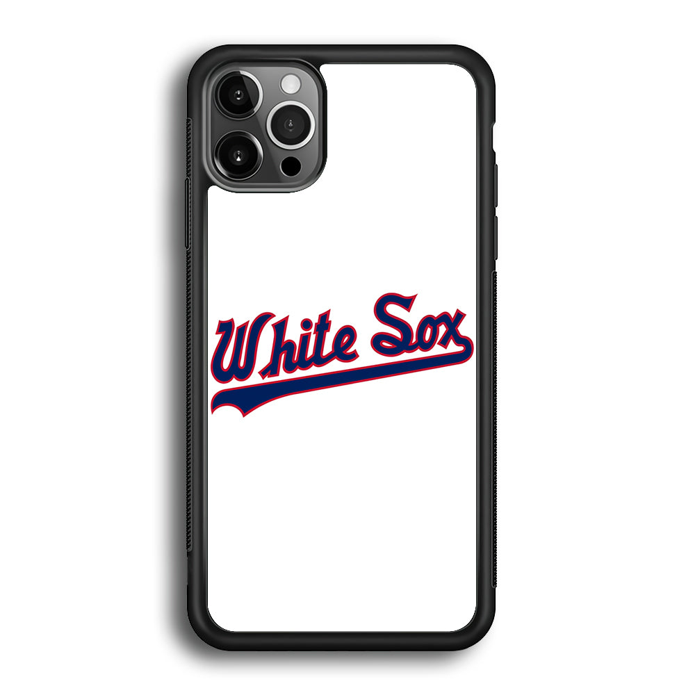 Baseball Chicago White Sox MLB 001 iPhone 12 Pro Case-Phone Case-Rubber Black (2D Case)-Altracase