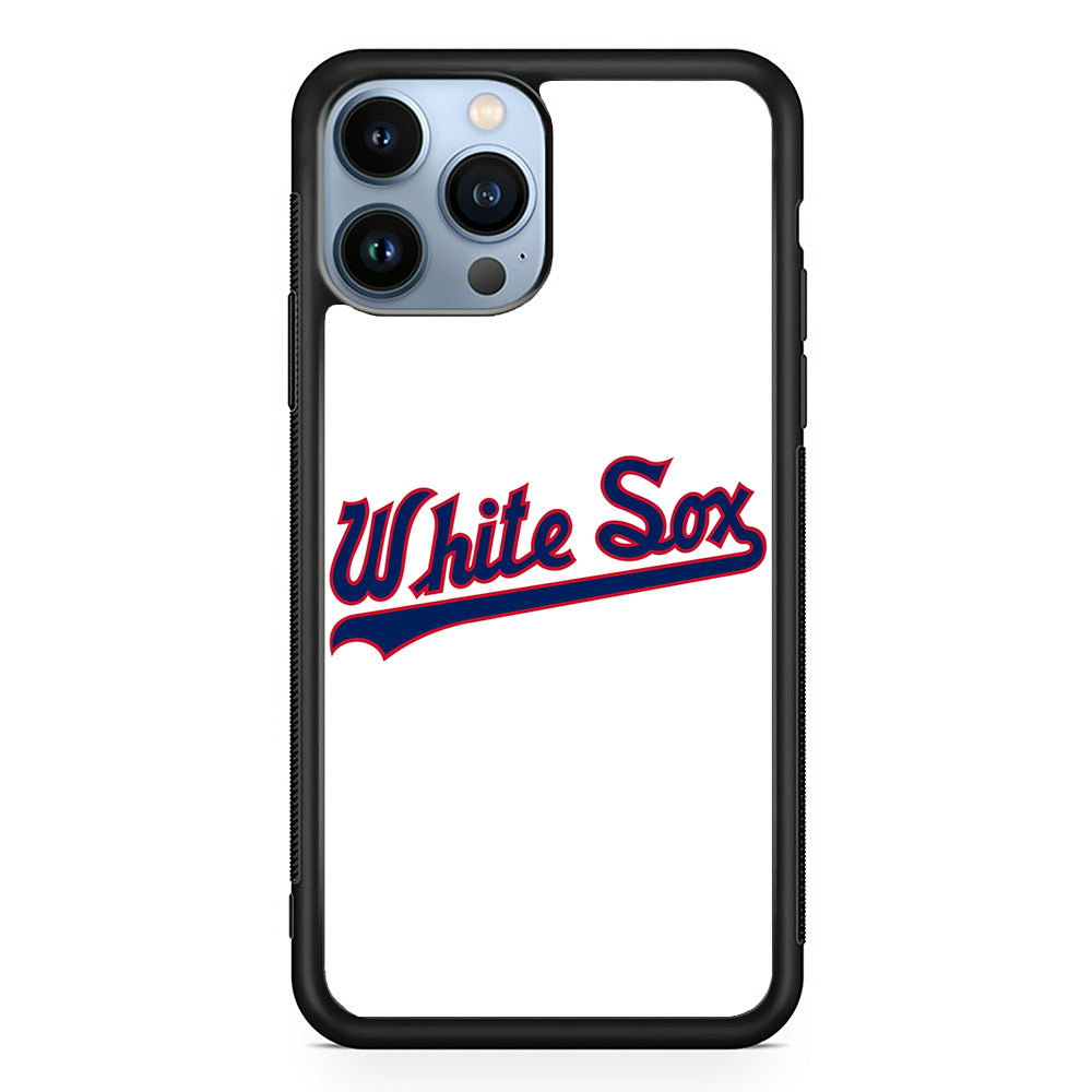 Baseball Chicago White Sox MLB 001 iPhone 15 Pro Case-Phone Case-Rubber Black (2D Case)-Altracase
