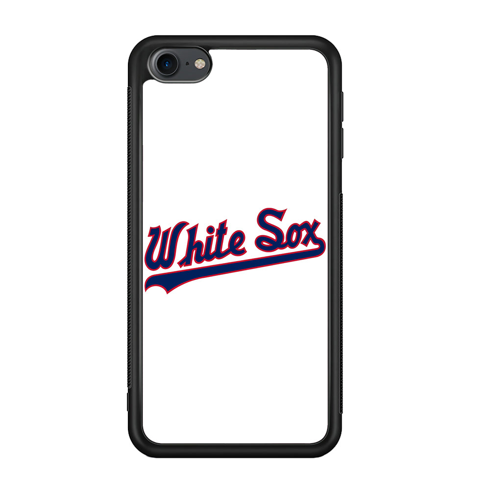Baseball Chicago White Sox MLB 001 iPod Touch 6 Case-Phone Case-Rubber White (2D Case)-Altracase