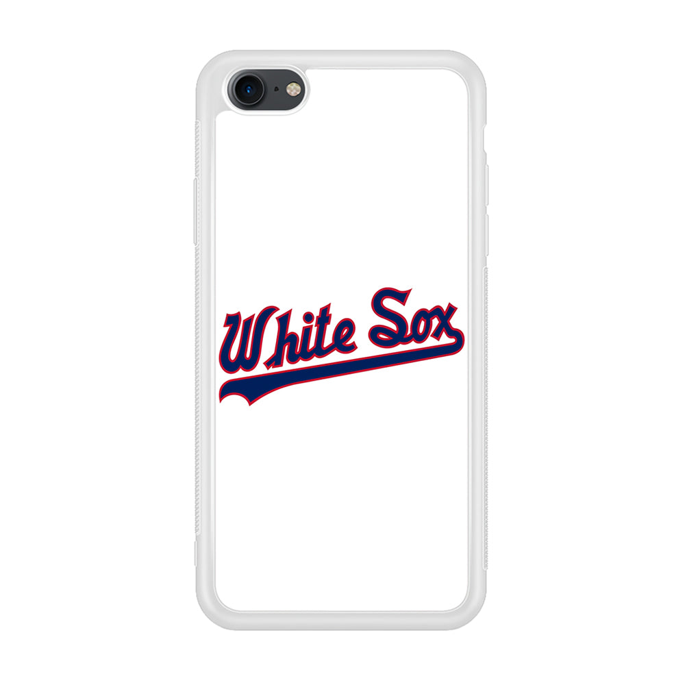 Baseball Chicago White Sox MLB 001 iPhone 7 Case-Phone Case-Rubber White (2D Case)-Altracase