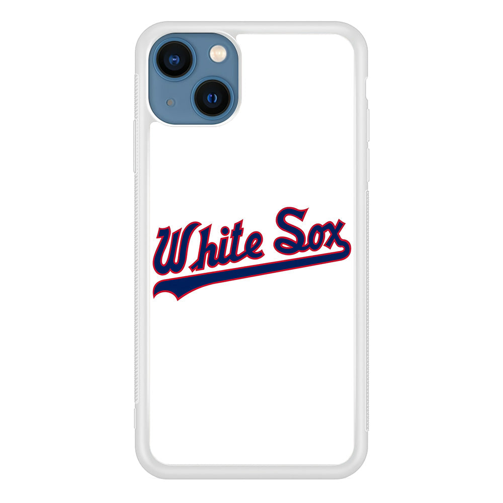 Baseball Chicago White Sox MLB 001 iPhone 13 Case-Phone Case-Rubber White (2D Case)-Altracase