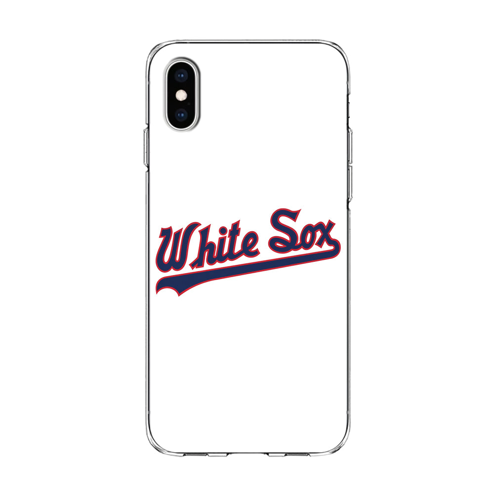 Baseball Chicago White Sox MLB 001 iPhone Xs Case-Phone Case-Clear Soft Case-Altracase
