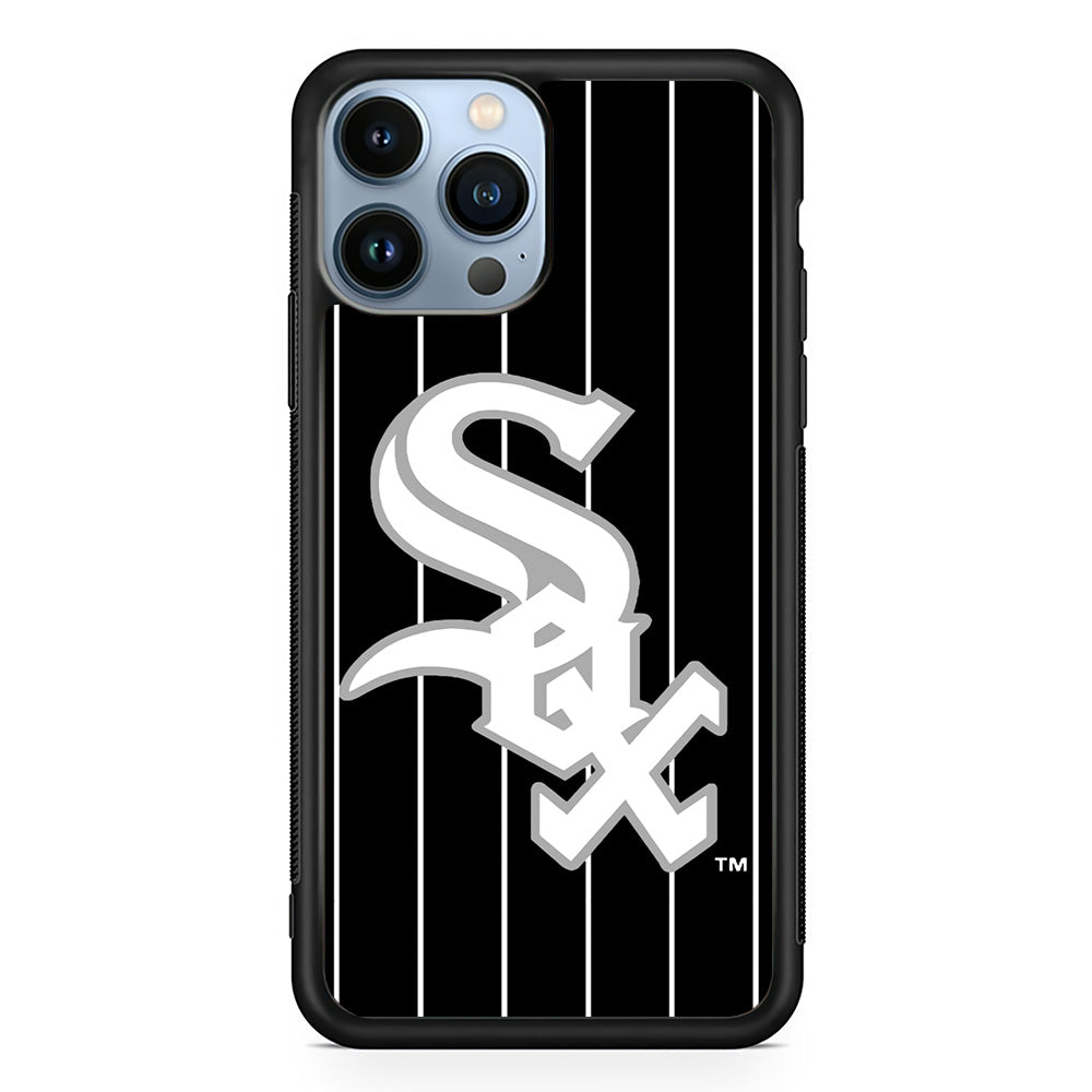 Baseball Chicago White Sox MLB 002 iPhone 15 Pro Case-Phone Case-Rubber Black (2D Case)-Altracase