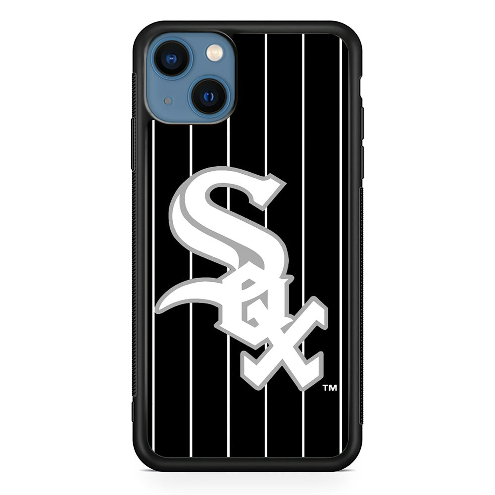 Baseball Chicago White Sox MLB 002 iPhone 13 Case-Phone Case-Rubber Black (2D Case)-Altracase