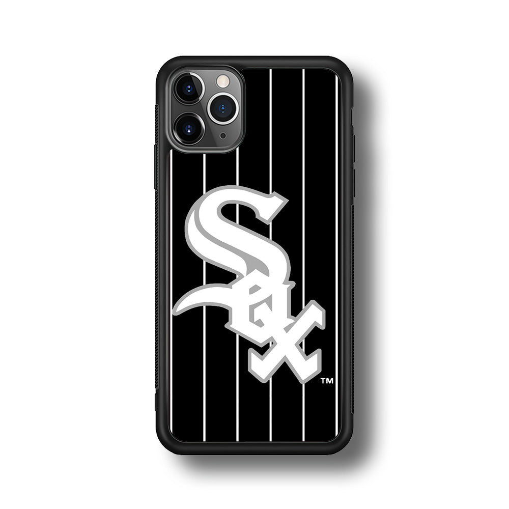 Baseball Chicago White Sox MLB 002 iPhone 11 Pro Case-Phone Case-Rubber Black (2D Case)-Altracase