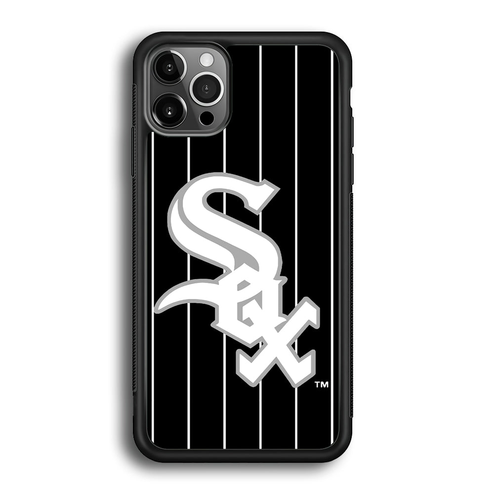 Baseball Chicago White Sox MLB 002 iPhone 12 Pro Case-Phone Case-Rubber Black (2D Case)-Altracase
