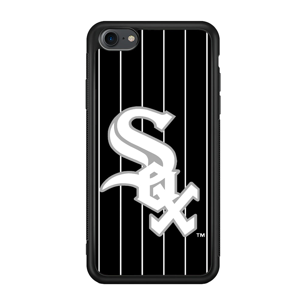 Baseball Chicago White Sox MLB 002 iPhone 7 Case-Phone Case-Rubber Black (2D Case)-Altracase