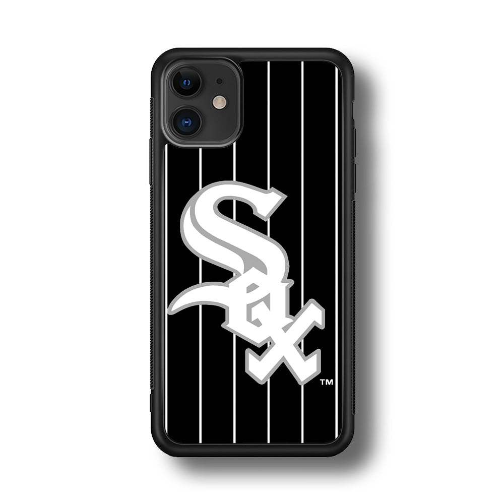Baseball Chicago White Sox MLB 002 iPhone 11 Case-Phone Case-Rubber Black (2D Case)-Altracase