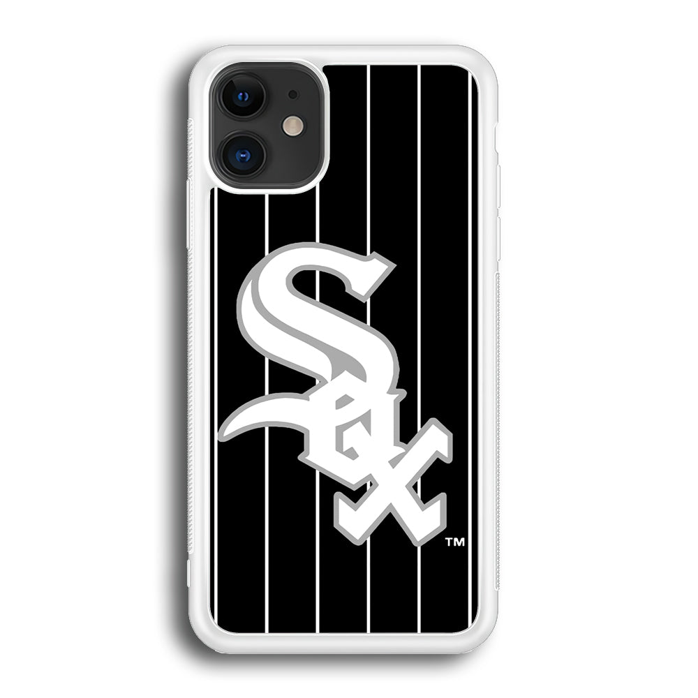 Baseball Chicago White Sox MLB 002 iPhone 12 Case-Phone Case-Rubber White (2D Case)-Altracase