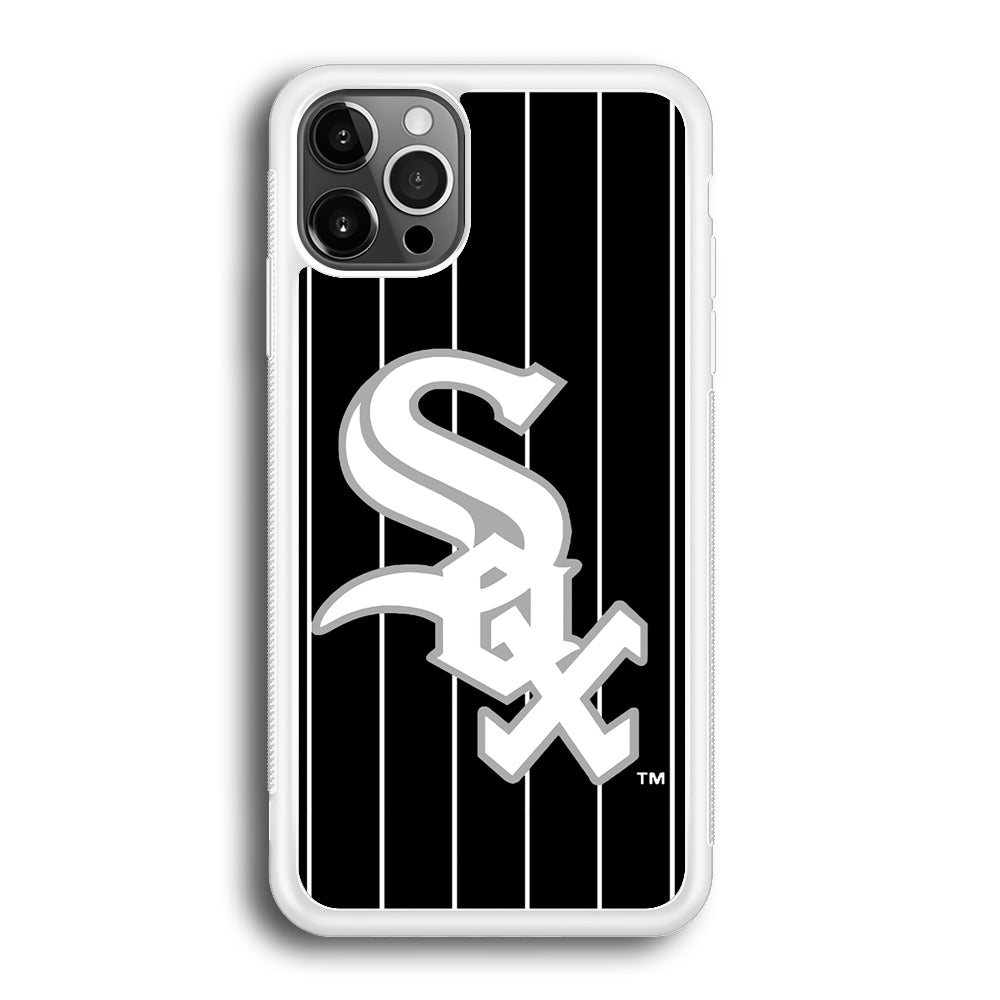 Baseball Chicago White Sox MLB 002 iPhone 12 Pro Case-Phone Case-Rubber White (2D Case)-Altracase