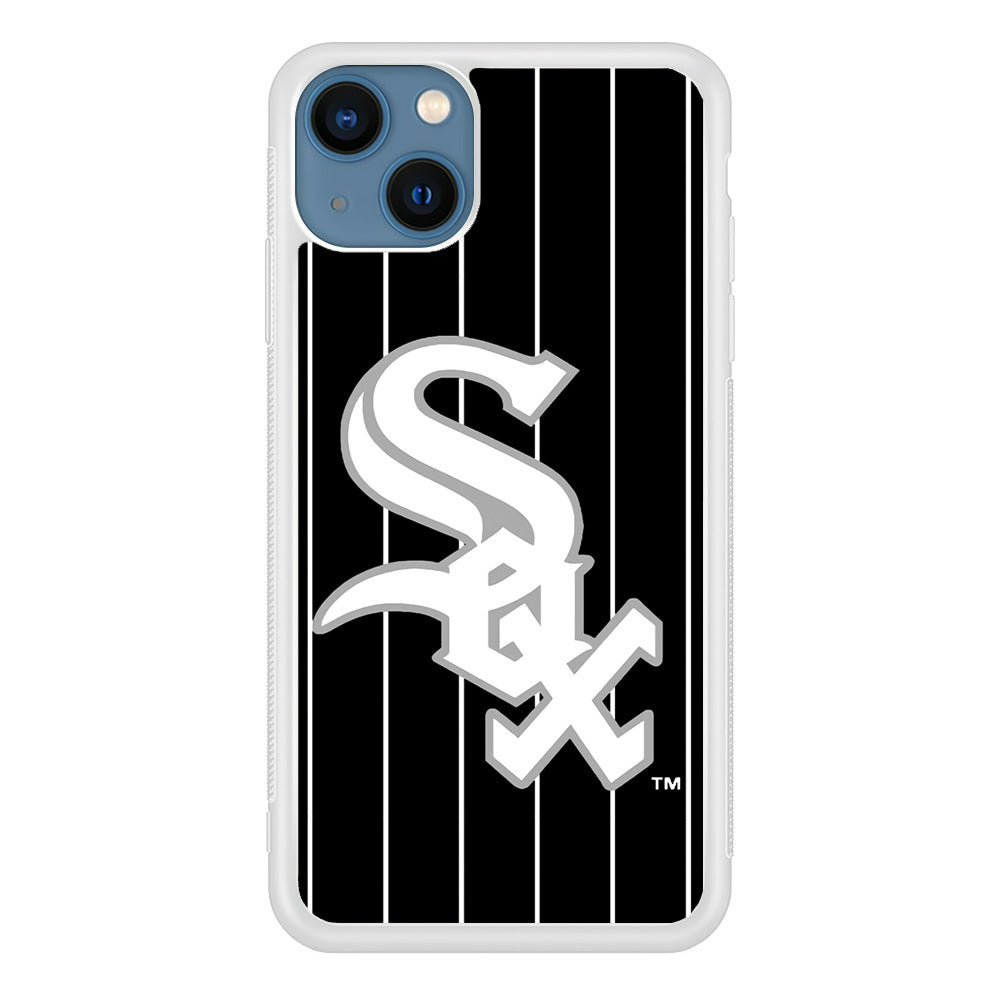Baseball Chicago White Sox MLB 002 iPhone 13 Case-Phone Case-Rubber White (2D Case)-Altracase