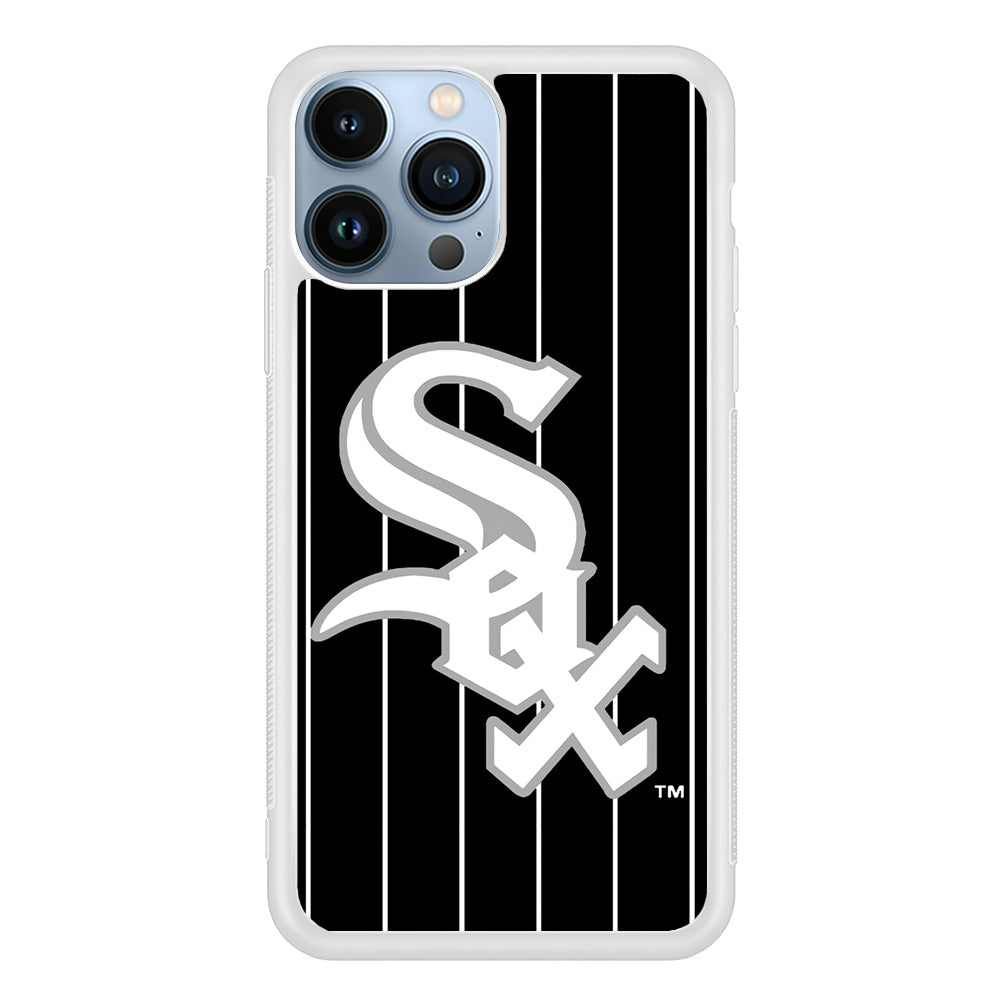Baseball Chicago White Sox MLB 002 iPhone 15 Pro Case-Phone Case-Rubber White (2D Case)-Altracase