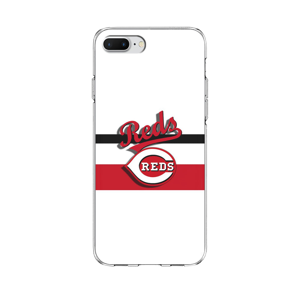 Baseball Cincinnati Reds MLB 001 iPhone 8 Plus Case-Phone Case-Clear Soft Case-Altracase