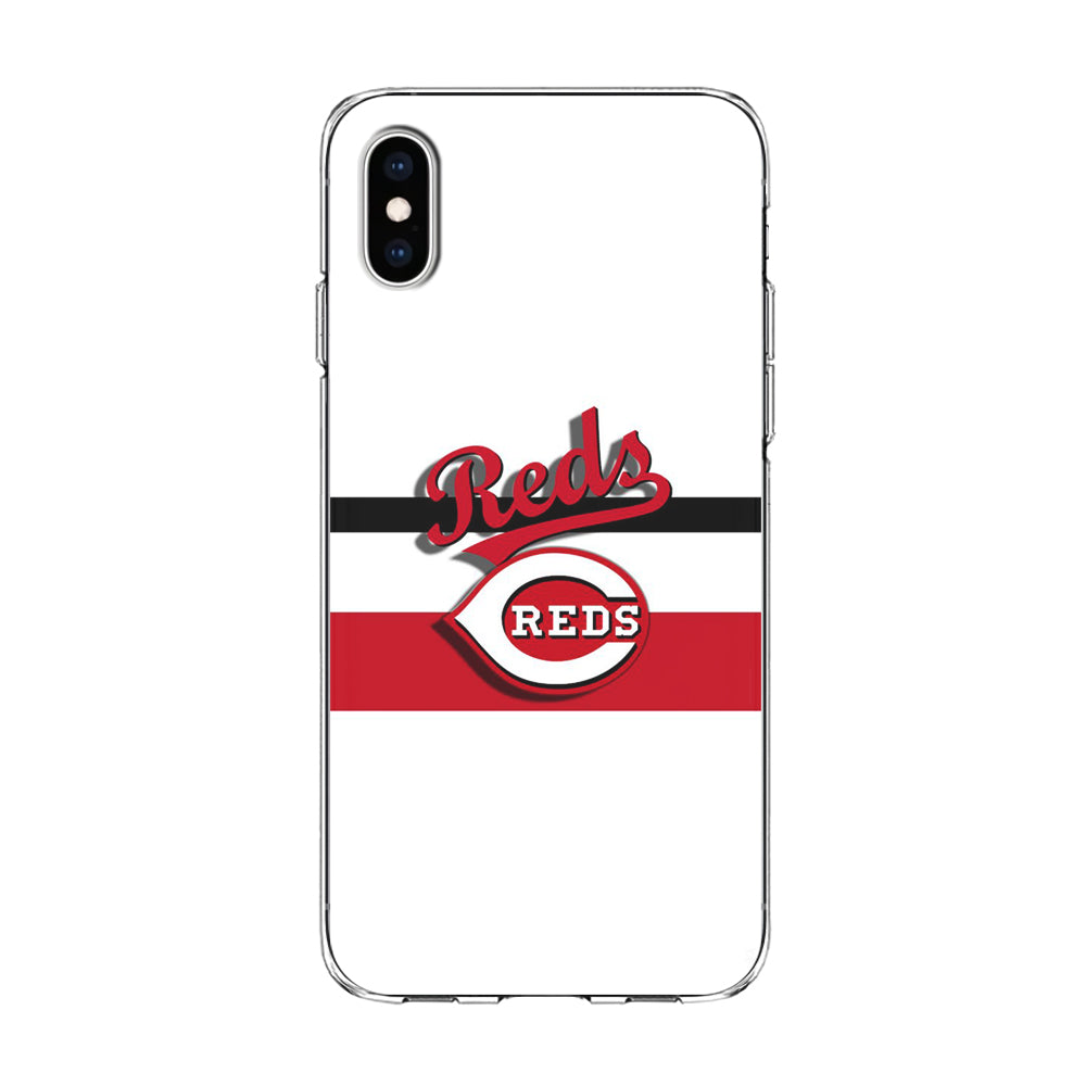 Baseball Cincinnati Reds MLB 001 iPhone X Case-Phone Case-Clear Soft Case-Altracase