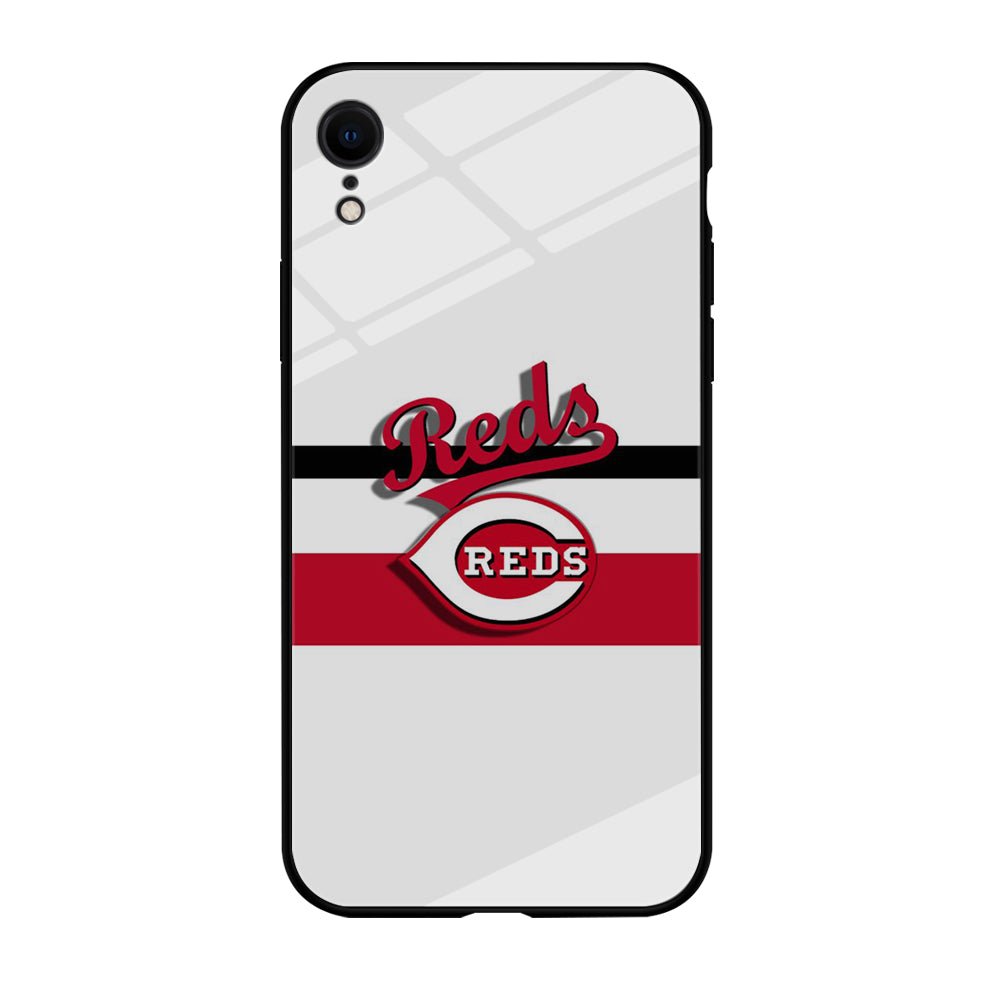 Baseball Cincinnati Reds MLB 001 iPhone XR Case-Phone Case-Tempered Glass Case-Altracase