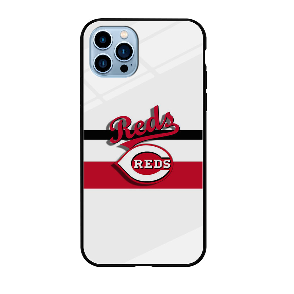 Baseball Cincinnati Reds MLB 001 iPhone 12 Pro Max Case-Phone Case-Tempered Glass Case-Altracase