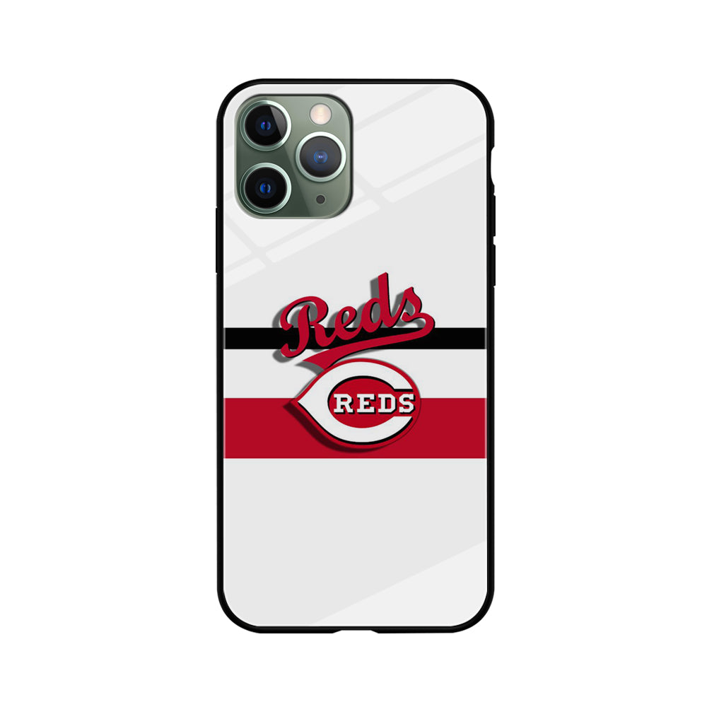 Baseball Cincinnati Reds MLB 001 iPhone 11 Pro Case-Phone Case-Tempered Glass Case-Altracase