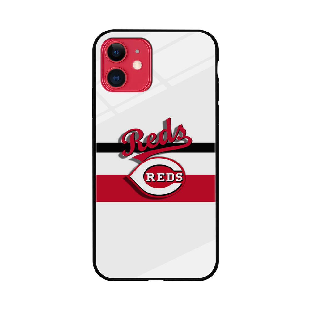 Baseball Cincinnati Reds MLB 001 iPhone 11 Case-Phone Case-Tempered Glass Case-Altracase