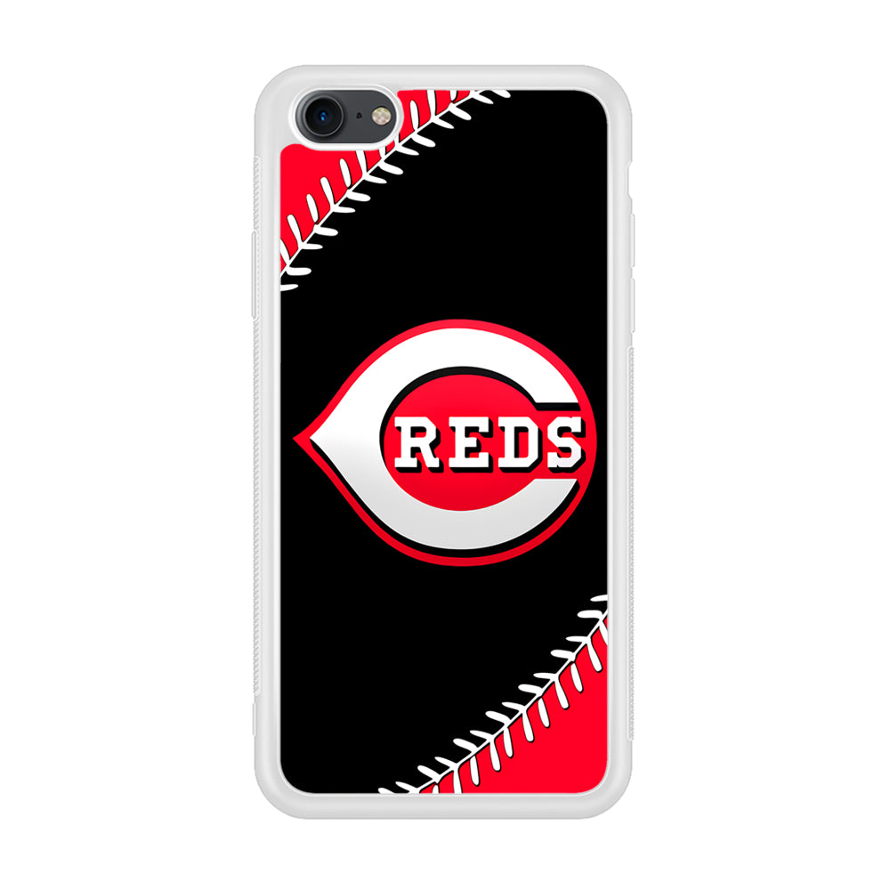 Baseball Cincinnati Reds MLB 002 iPhone 7 Case-Phone Case-Rubber White (2D Case)-Altracase