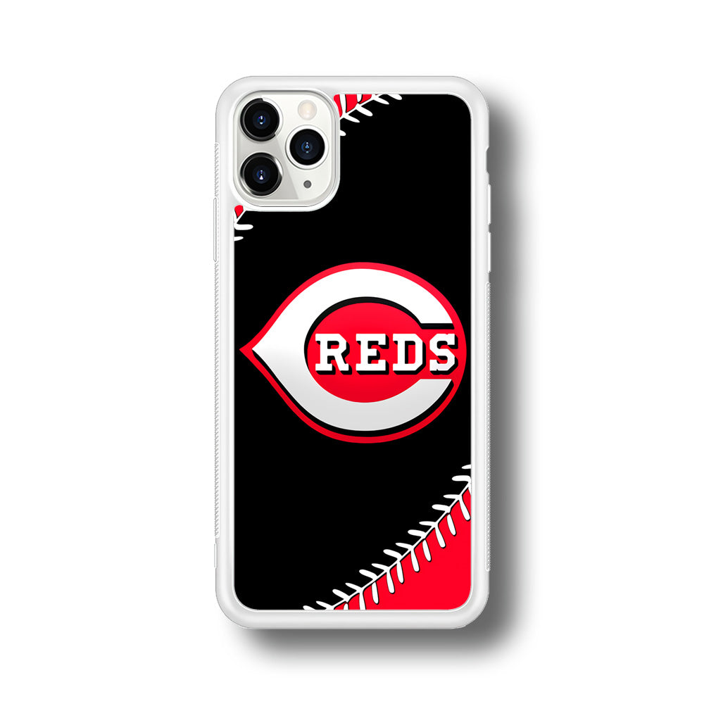 Baseball Cincinnati Reds MLB 002 iPhone 11 Pro Case-Phone Case-Rubber White (2D Case)-Altracase
