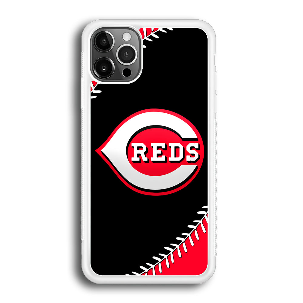 Baseball Cincinnati Reds MLB 002 iPhone 12 Pro Case-Phone Case-Rubber White (2D Case)-Altracase