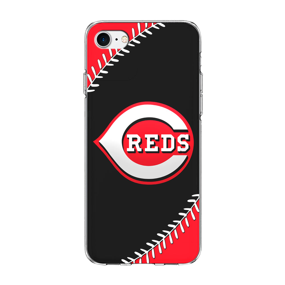 Baseball Cincinnati Reds MLB 002 iPhone 7 Case-Phone Case-Clear Soft Case-Altracase