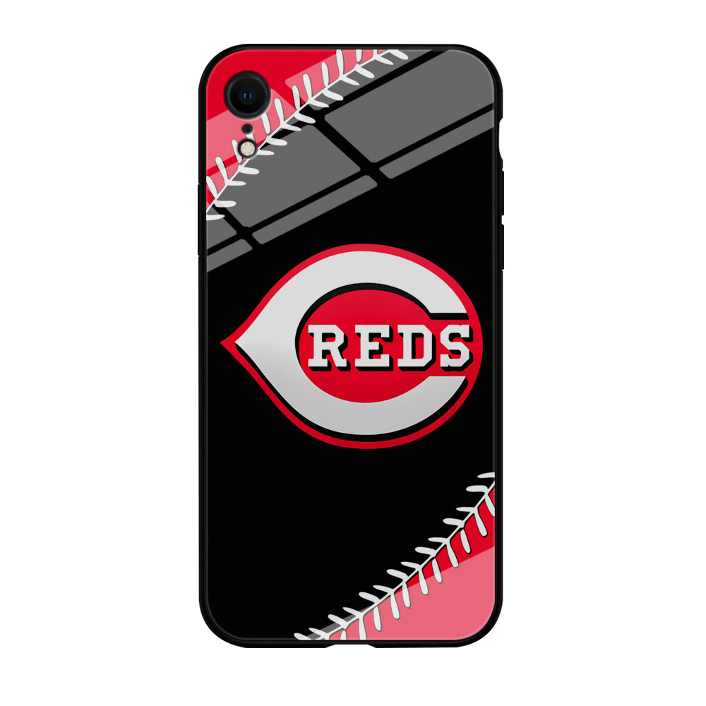 Baseball Cincinnati Reds MLB 002 iPhone XR Case-Phone Case-Tempered Glass Case-Altracase