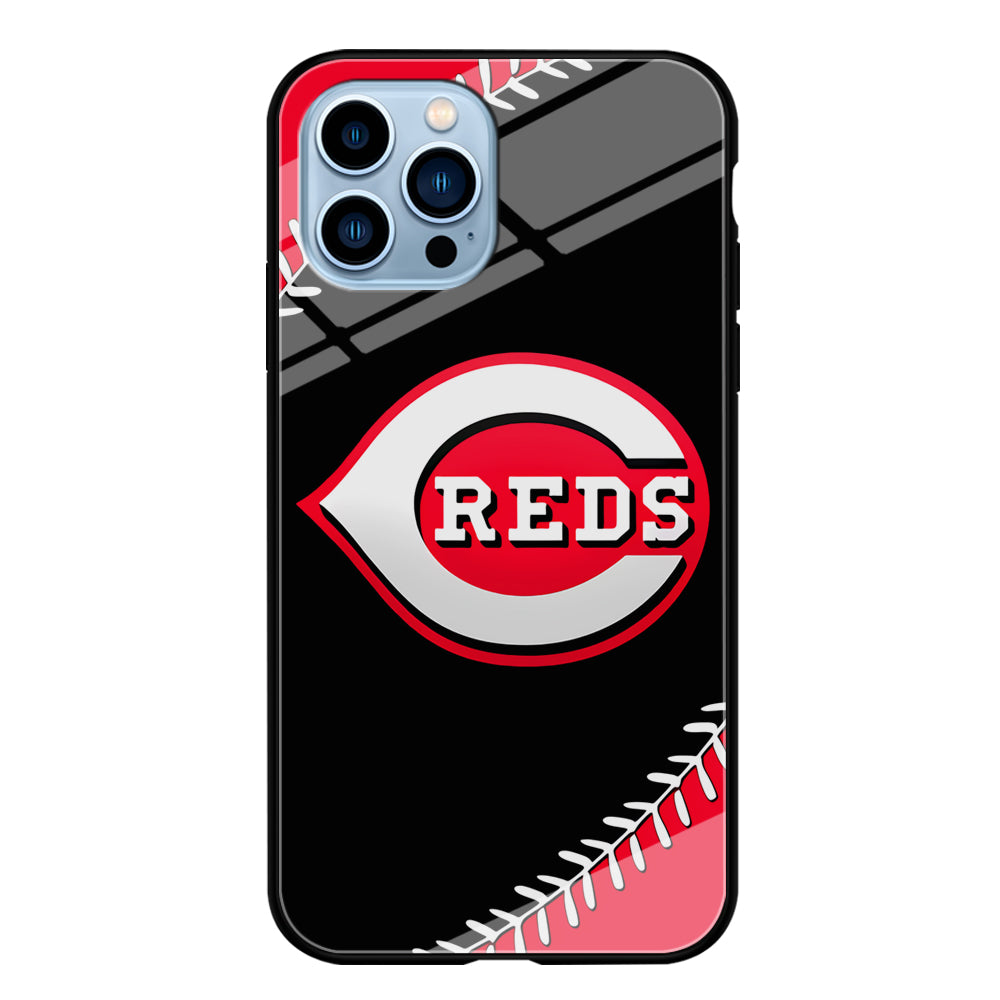 Baseball Cincinnati Reds MLB 002 iPhone 15 Pro Case-Phone Case-Tempered Glass Case-Altracase