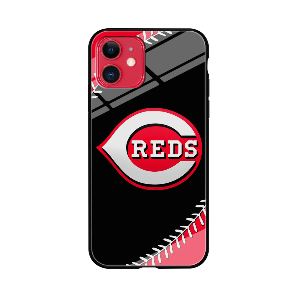Baseball Cincinnati Reds MLB 002 iPhone 11 Case-Phone Case-Tempered Glass Case-Altracase