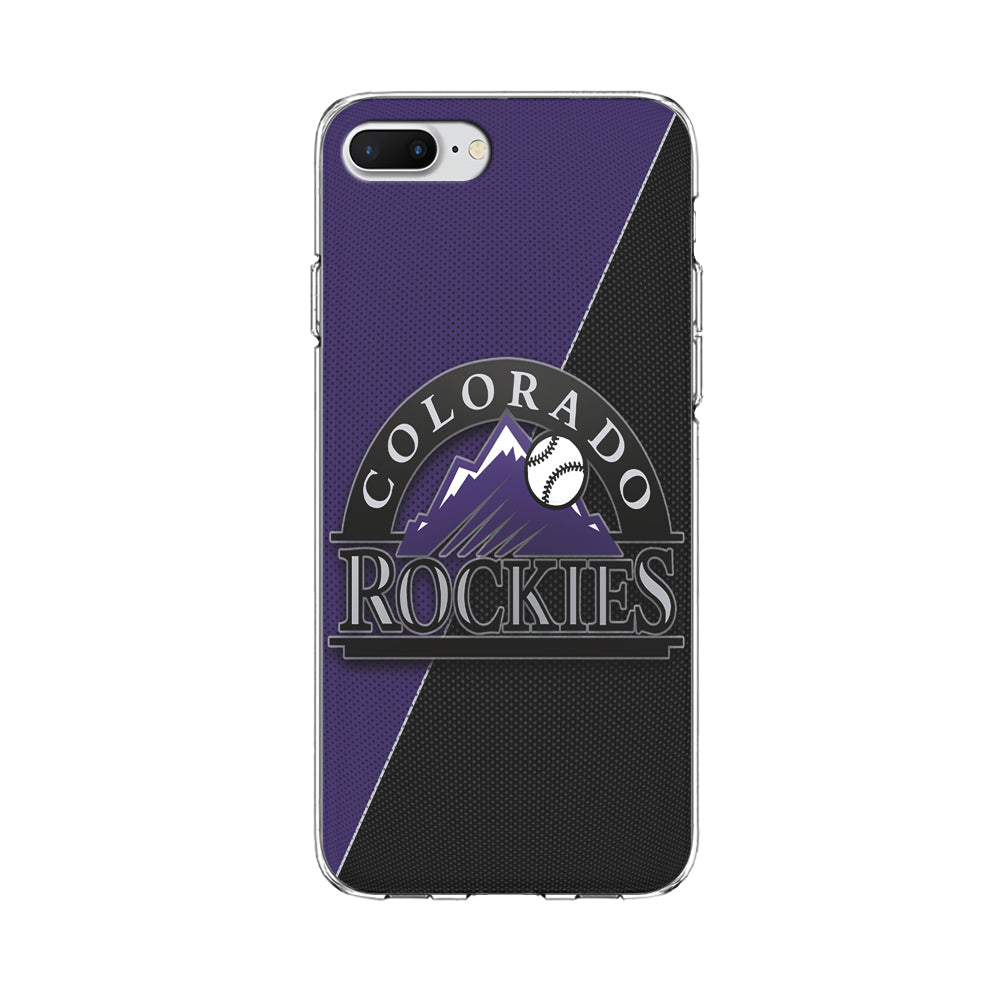 Baseball Colorado Rockies MLB 001 iPhone 8 Plus Case-Phone Case-Clear Soft Case-Altracase