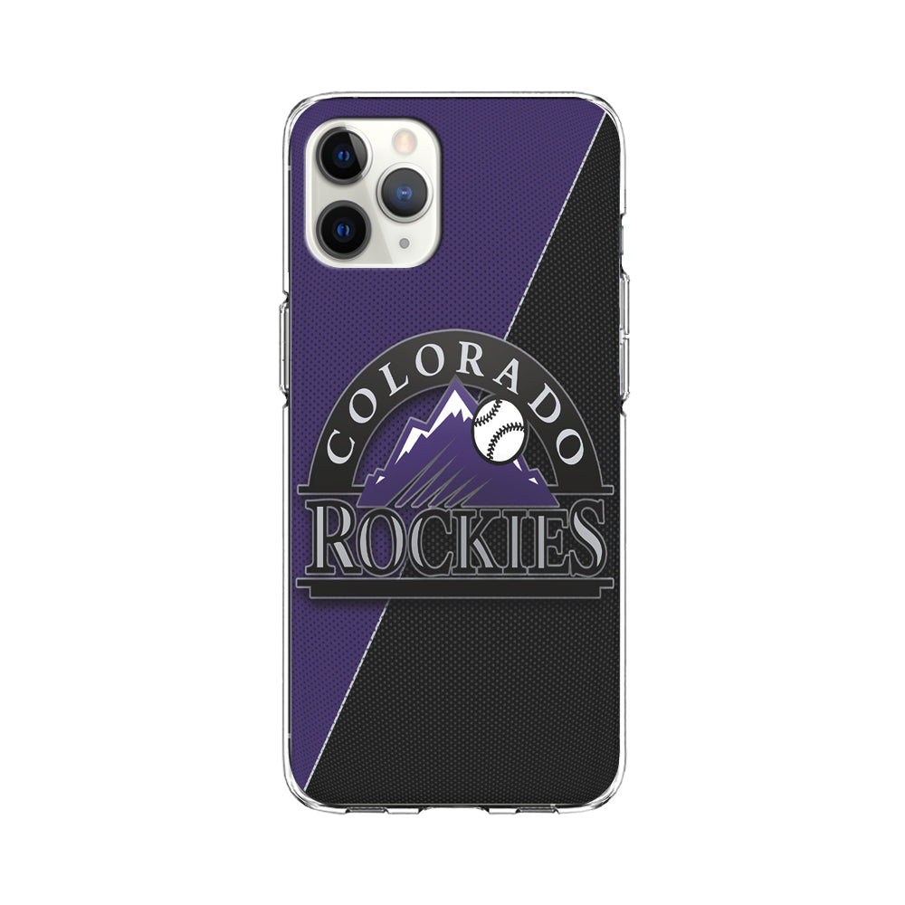 Baseball Colorado Rockies MLB 001 iPhone 11 Pro Max Case-Phone Case-Clear Soft Case-Altracase