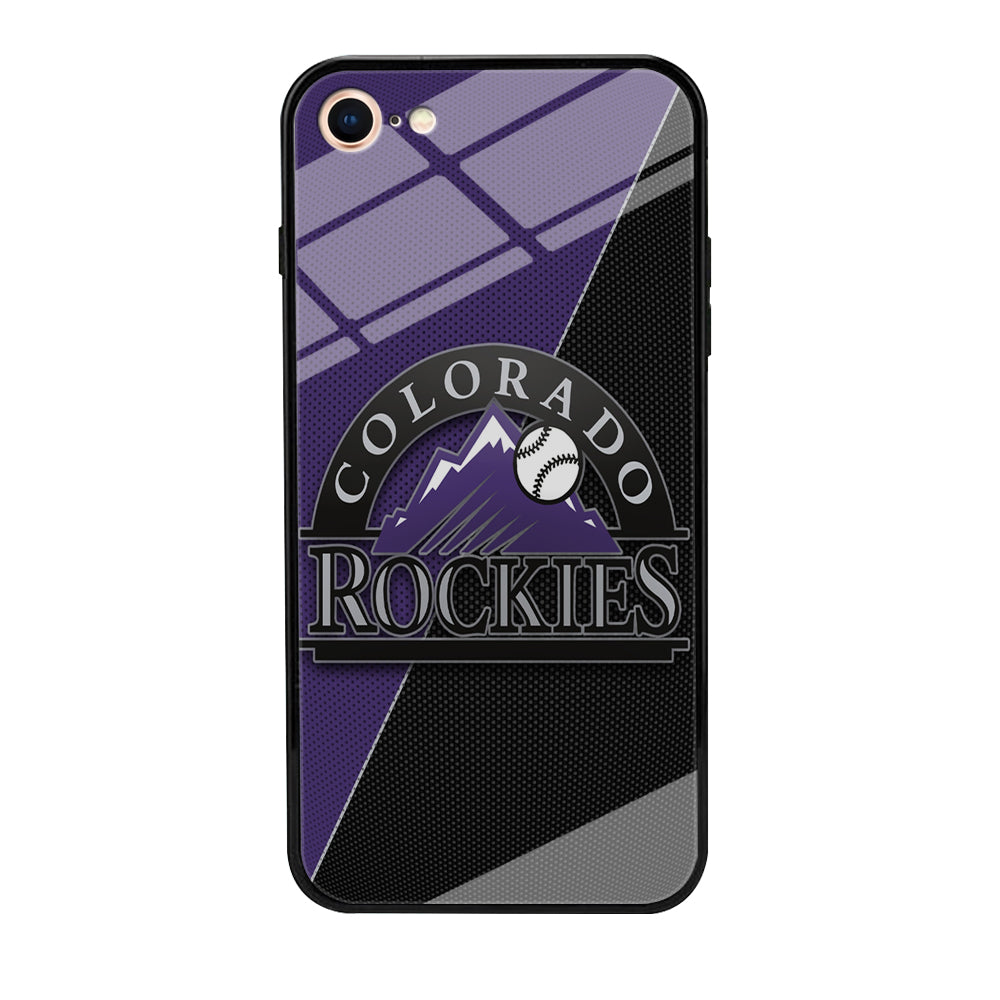 Baseball Colorado Rockies MLB 001 iPhone 8 Case-Phone Case-Tempered Glass Case-Altracase