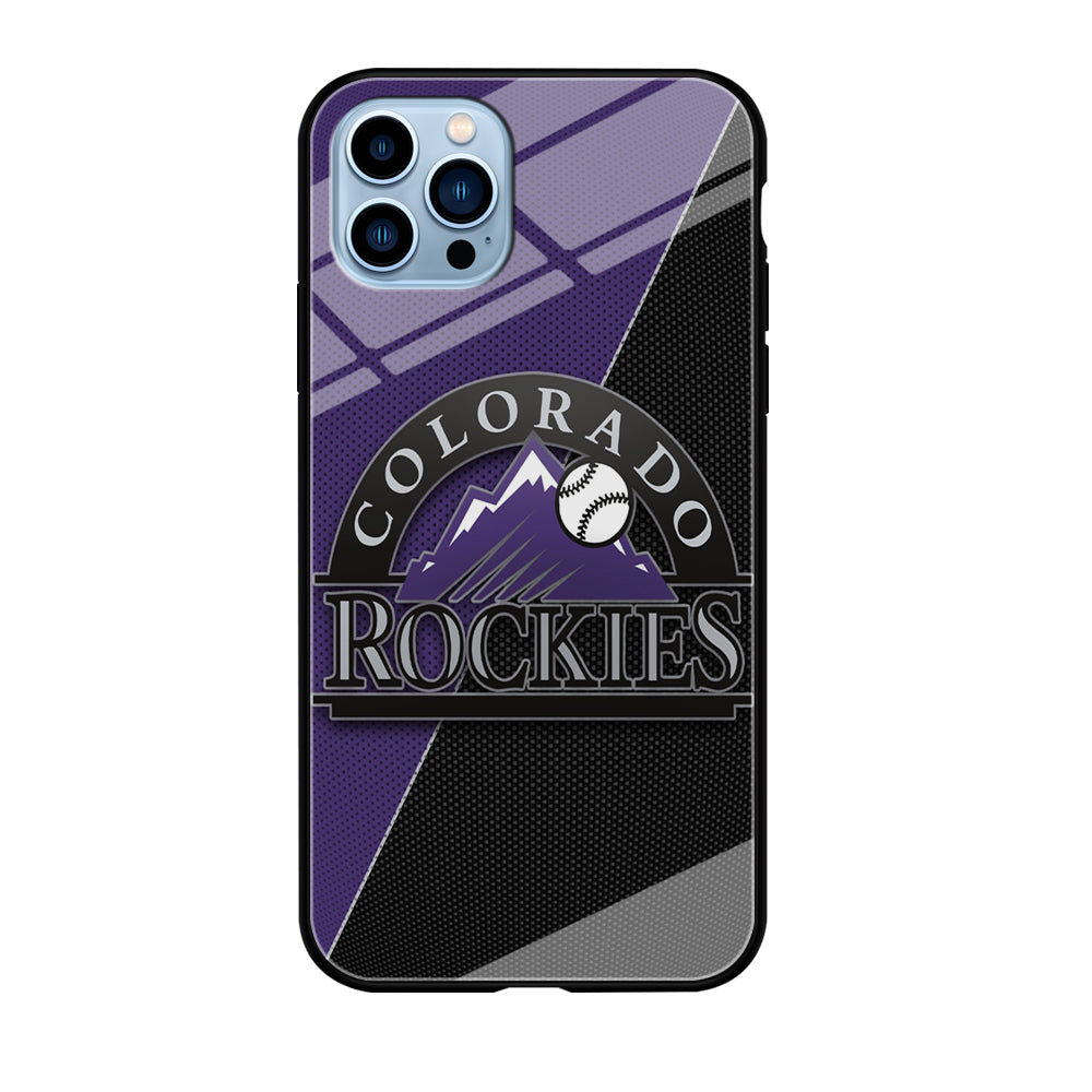 Baseball Colorado Rockies MLB 001 iPhone 12 Pro Case-Phone Case-Tempered Glass Case-Altracase