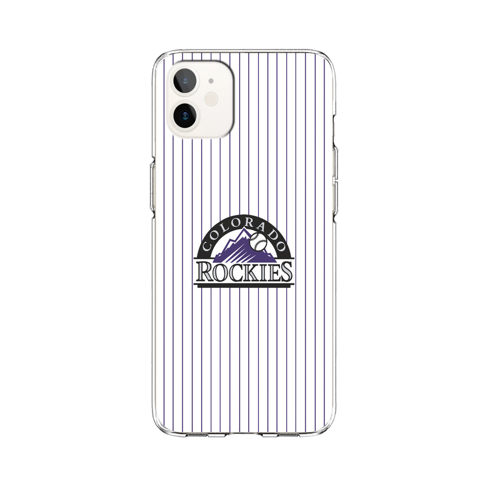 Baseball Colorado Rockies MLB 002 iPhone 12 Case-Phone Case-Clear Soft Case-Altracase