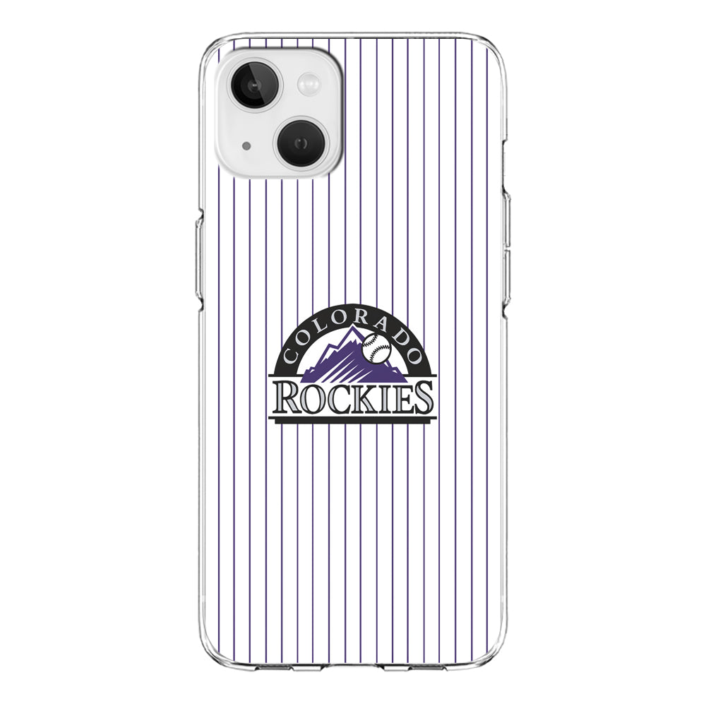 Baseball Colorado Rockies MLB 002 iPhone 13 Mini Case-Phone Case-Clear Soft Case-Altracase