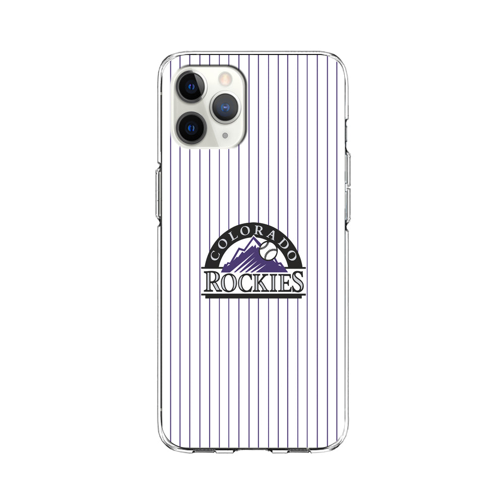 Baseball Colorado Rockies MLB 002 iPhone 11 Pro Case-Phone Case-Clear Soft Case-Altracase