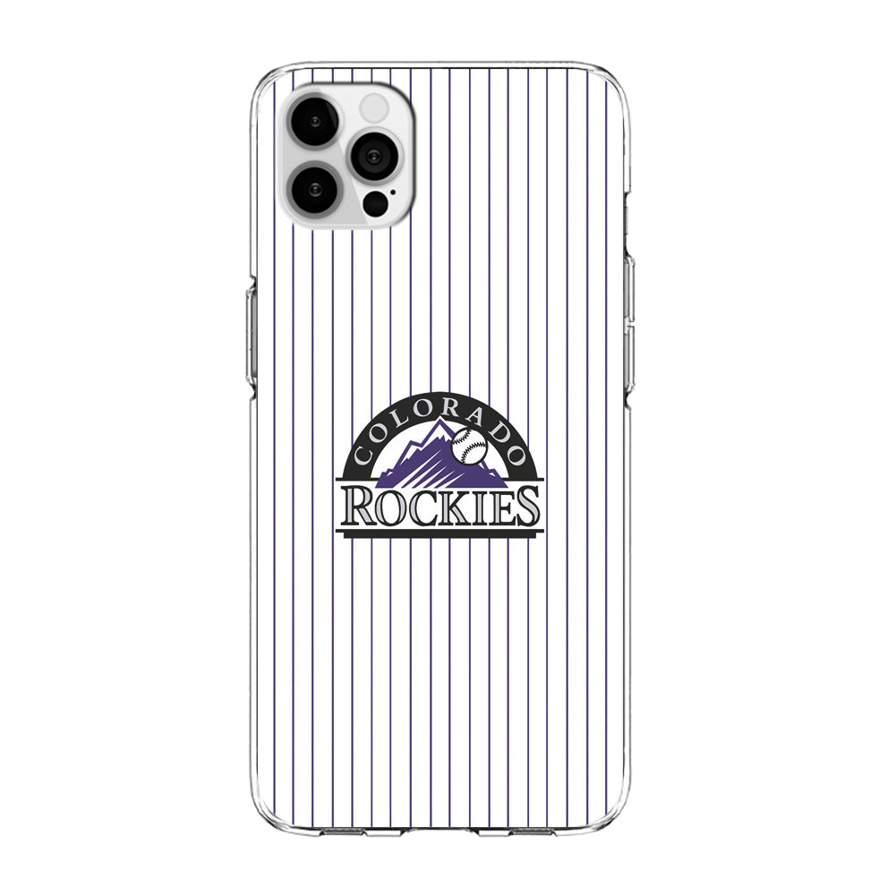 Baseball Colorado Rockies MLB 002 iPhone 13 Pro Max Case-Phone Case-Clear Soft Case-Altracase