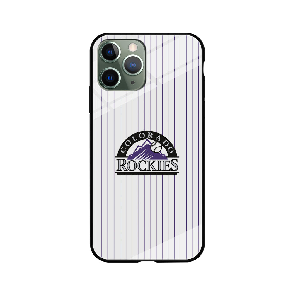 Baseball Colorado Rockies MLB 002 iPhone 11 Pro Case-Phone Case-Tempered Glass Case-Altracase