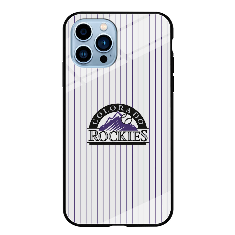 Baseball Colorado Rockies MLB 002 iPhone 15 Pro Case-Phone Case-Tempered Glass Case-Altracase