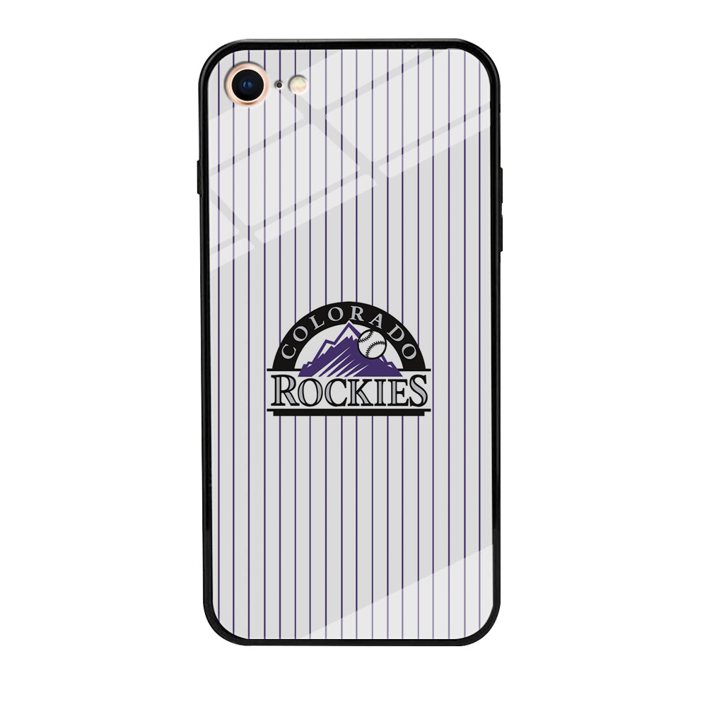 Baseball Colorado Rockies MLB 002 iPhone 7 Case-Phone Case-Tempered Glass Case-Altracase