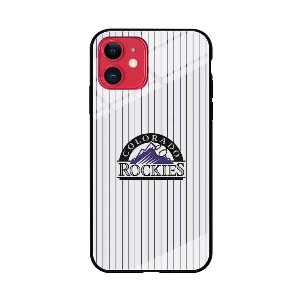 Baseball Colorado Rockies MLB 002 iPhone 11 Case-Phone Case-Tempered Glass Case-Altracase
