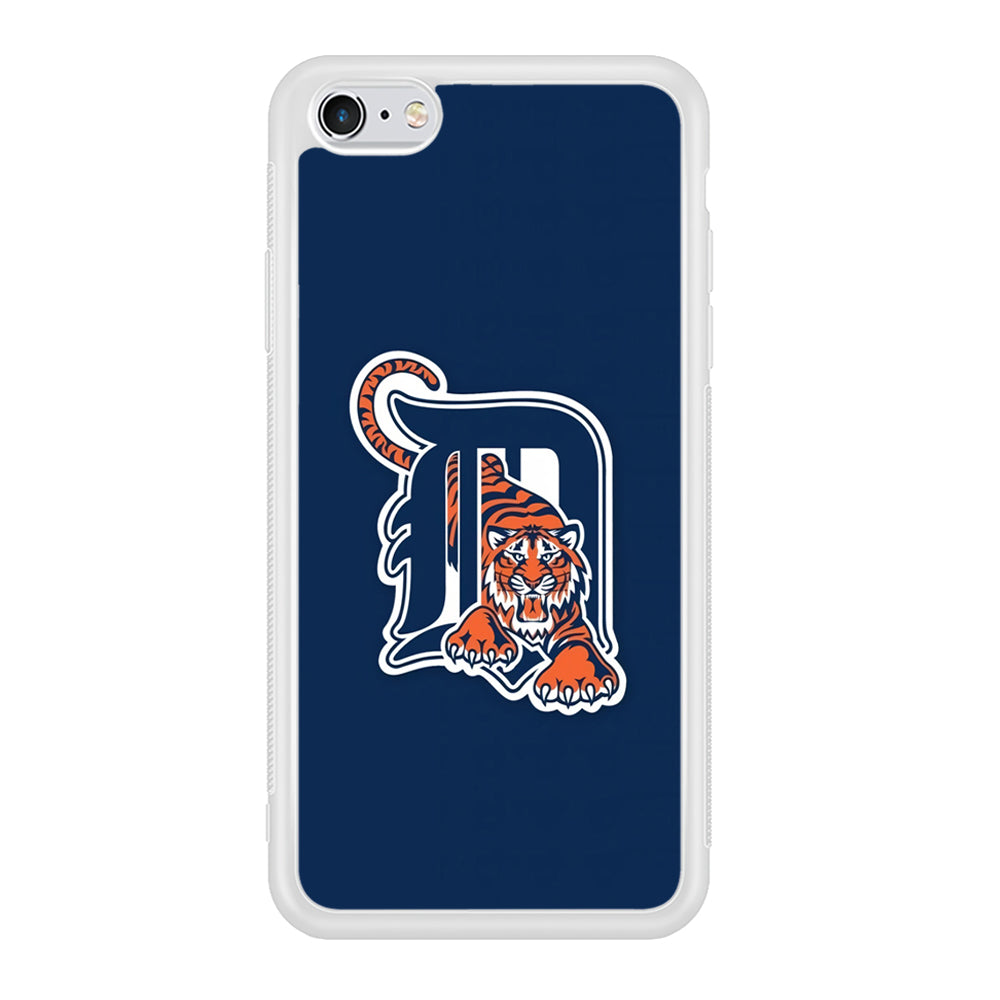 Baseball Detroit Tigers MLB 001 iPhone 6 Plus | 6s Plus Case-Phone Case-Rubber White (2D Case)-Altracase