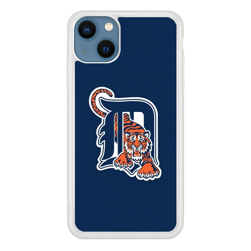 Baseball Detroit Tigers MLB 001 iPhone 13 Case-Phone Case-Rubber White (2D Case)-Altracase