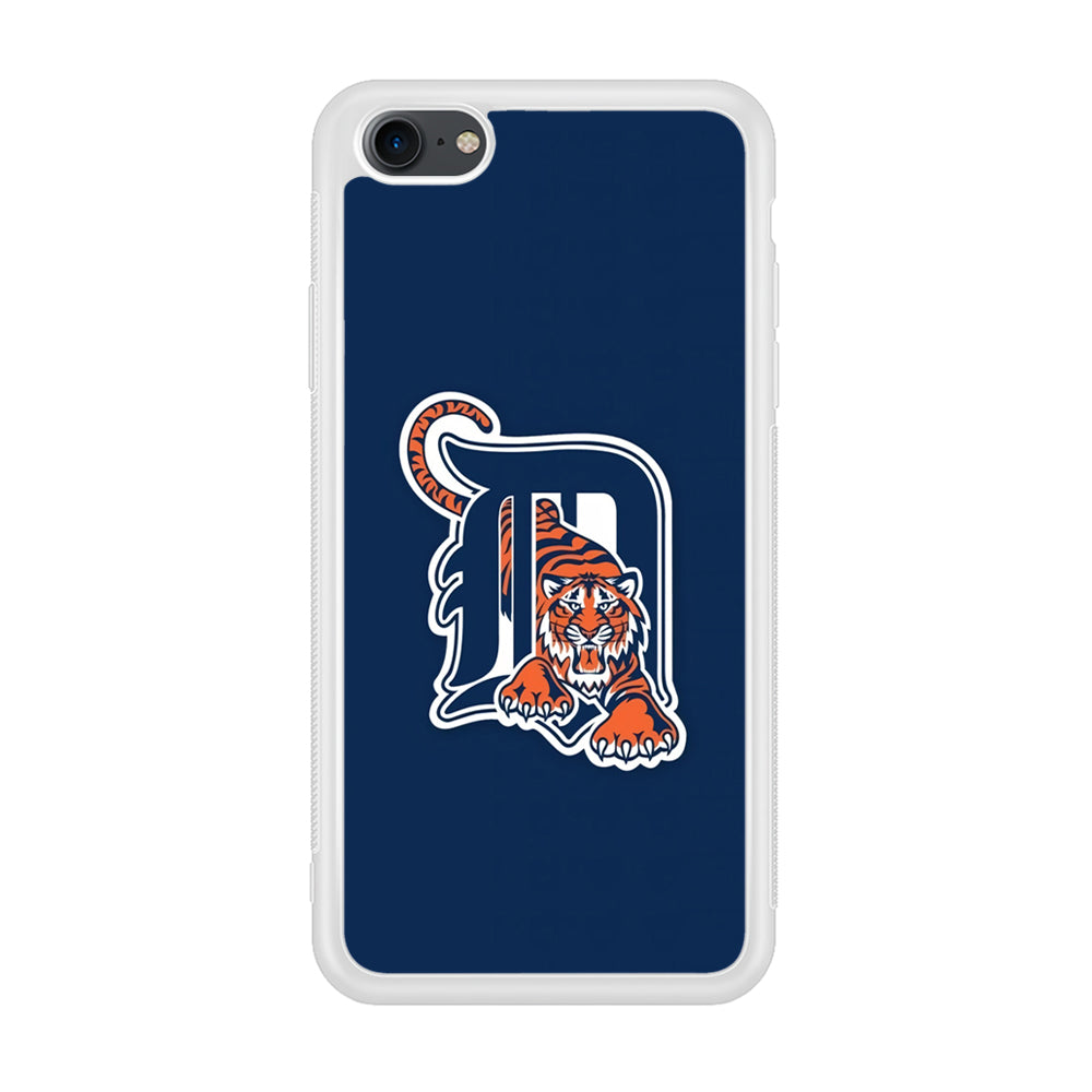 Baseball Detroit Tigers MLB 001 iPhone 7 Case-Phone Case-Rubber White (2D Case)-Altracase