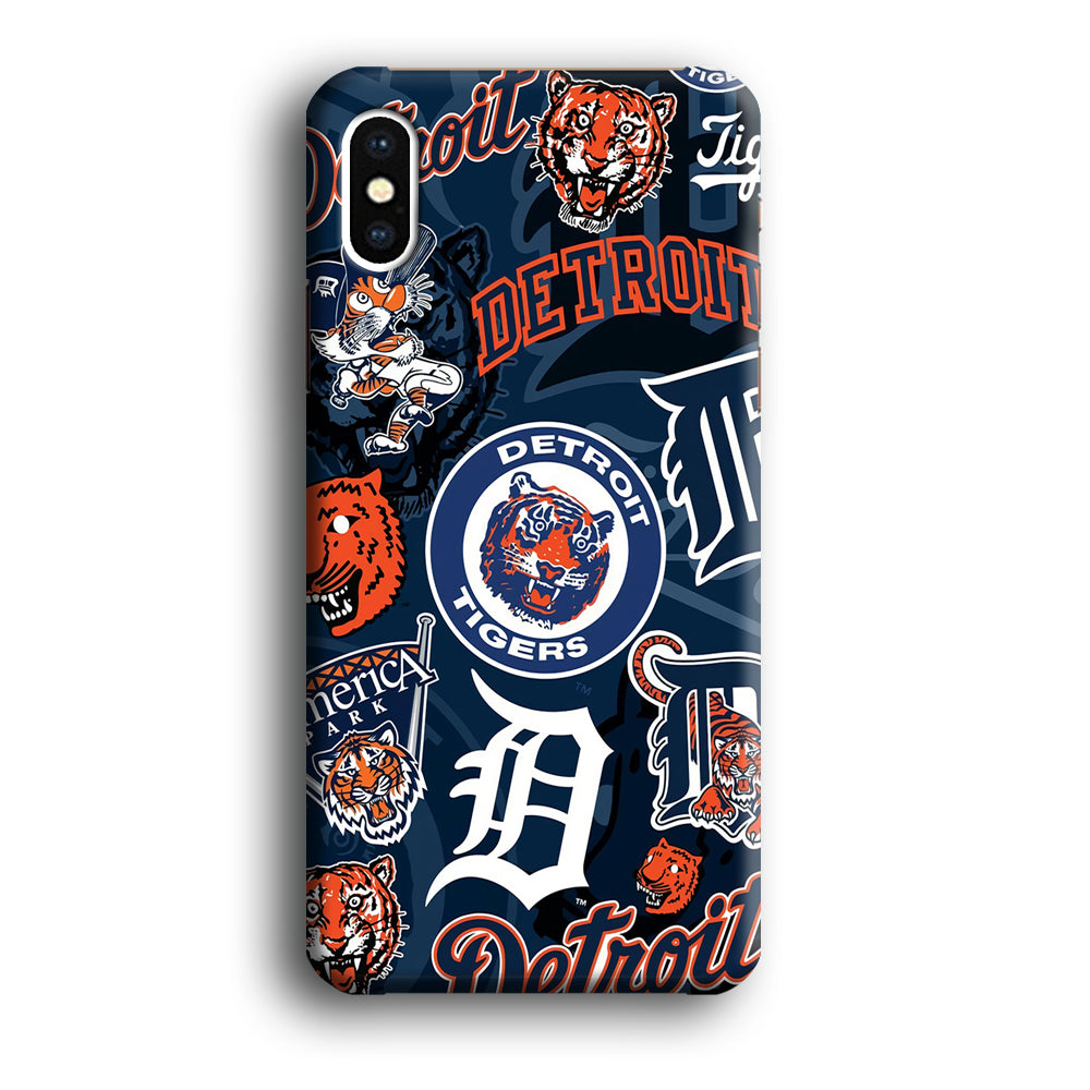 Baseball Detroit Tigers MLB 002 iPhone Xs Case-Phone Case-3D Case-Altracase