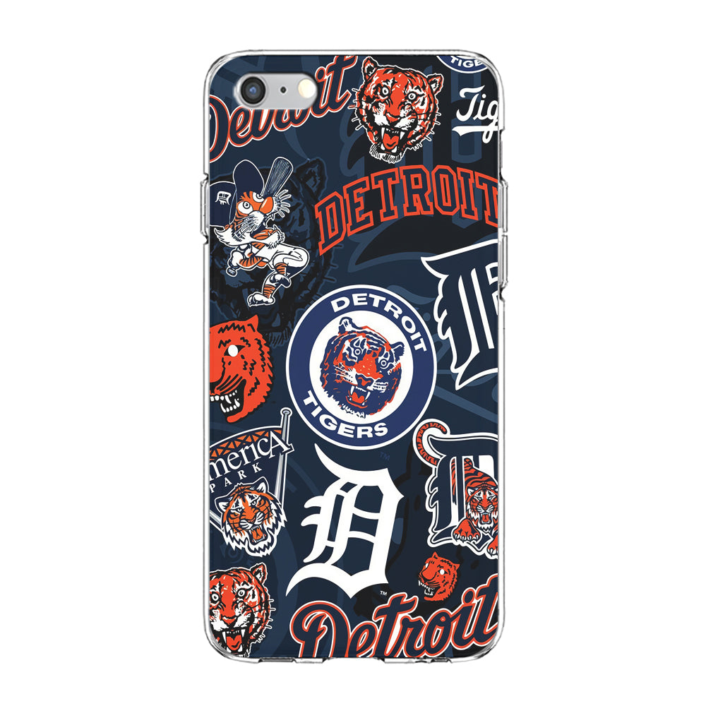 Baseball Detroit Tigers MLB 002 iPhone 6 Plus | 6s Plus Case-Phone Case-Clear Soft Case-Altracase