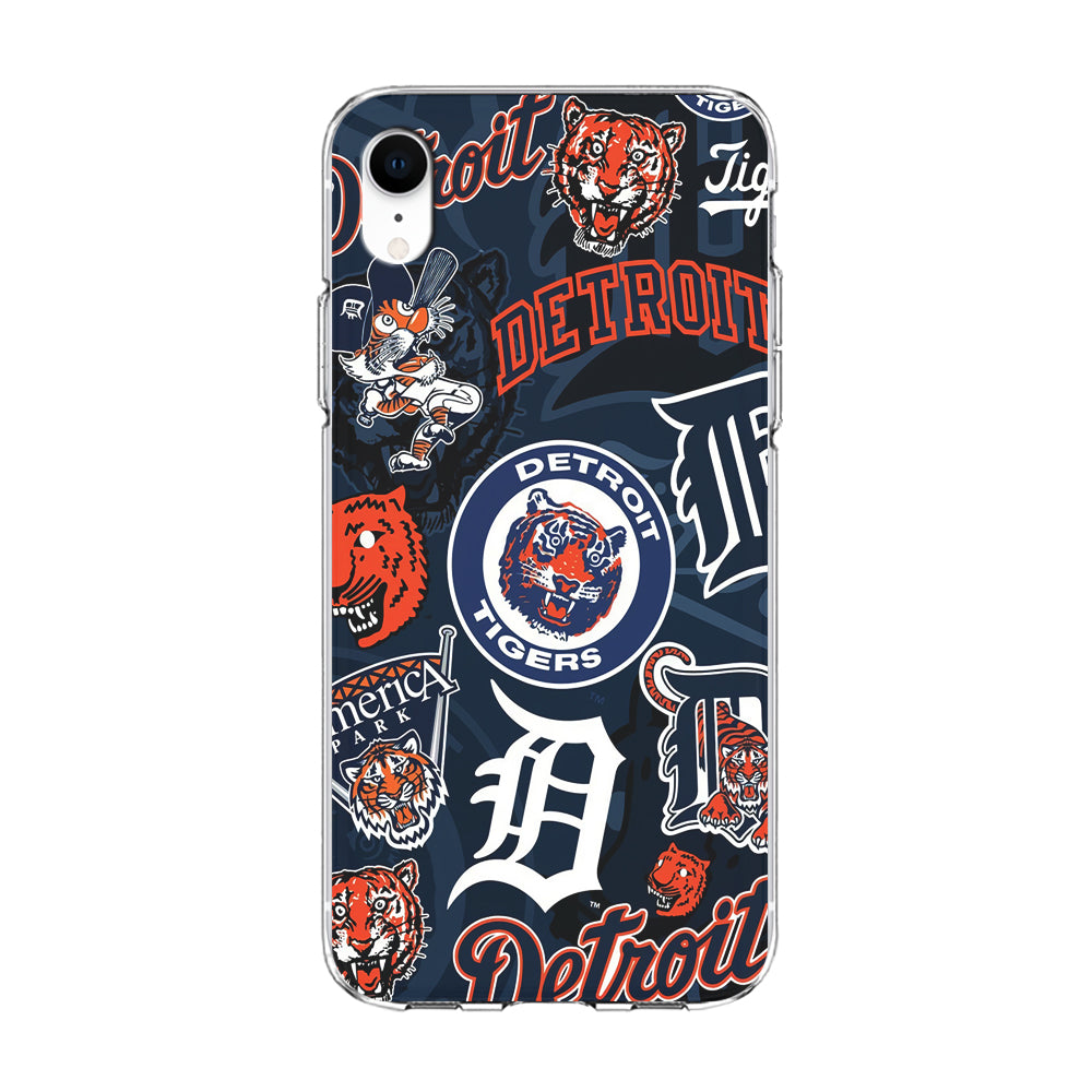 Baseball Detroit Tigers MLB 002 iPhone XR Case-Phone Case-Clear Soft Case-Altracase
